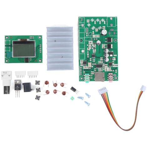 7-W-PLL-Stereo-FM-Sender mit LCD-Display, 76–108 MHz für Rundfunkzwecke