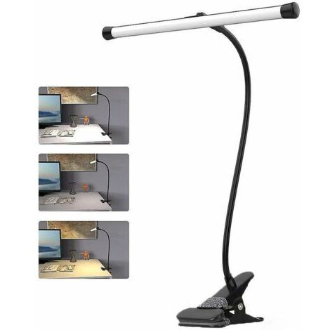 7-Watt-USB-Clip-Lampenkabel, Kinderschreibtischlampe, 3 Farben und 10 Helligkeitsstufen
