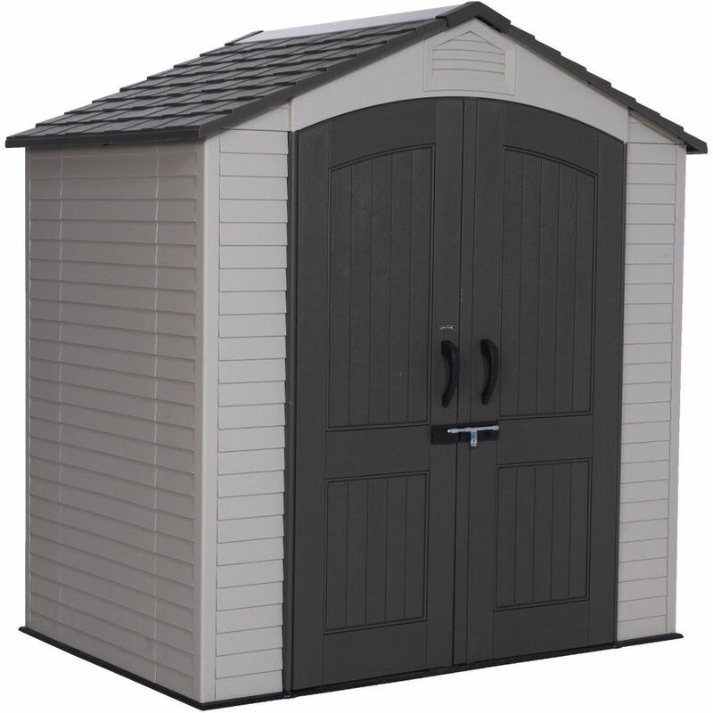 Image of Salford Plastic Sheds - 7 x 4.5 Life Plus Plastic Apex Shed With Plastic Floor (2.15m x 1.42m)