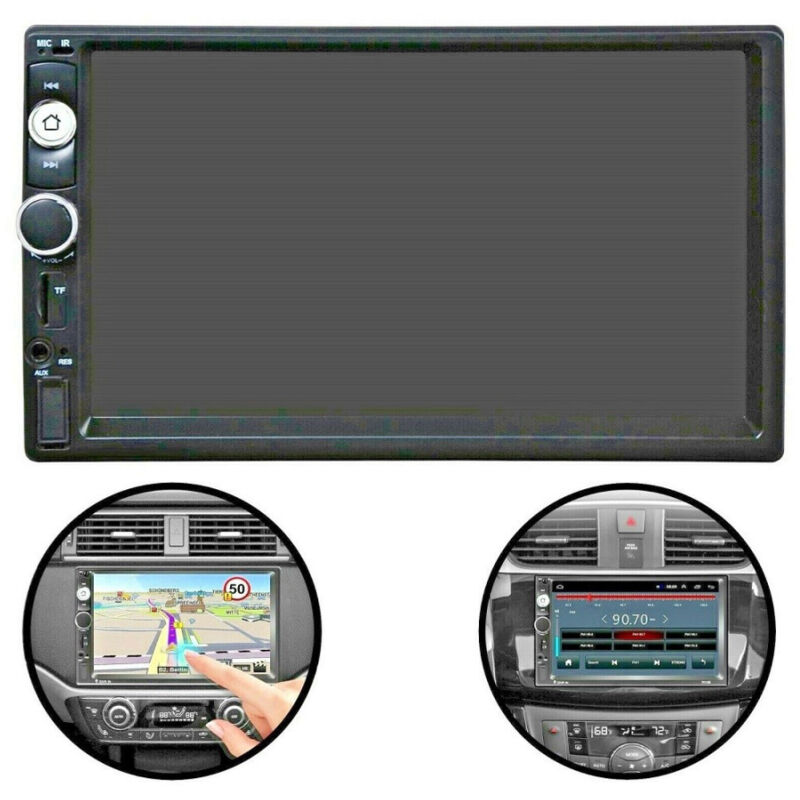 Image of Trade Shop - autoradio 7 zoll 2 din touchscreen stereo bluetooth aux usb fm tf EC-7020 -