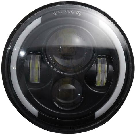 7 Zoll runder LED-Scheinwerfer mit Hallo/Abblendlicht, Halo-Augen für Wrangler Jk