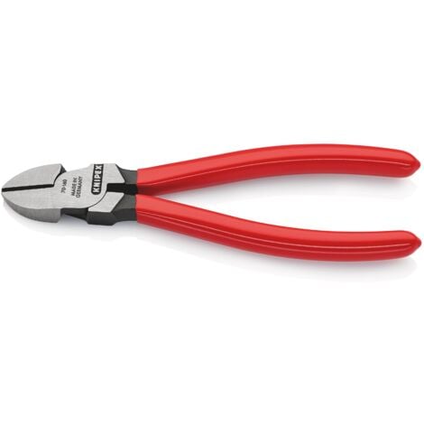 KNIPEX 160 Seitenschneider mit Kunststoff überzogen schwarz atramentiert 160 mm