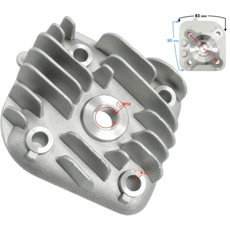 70-cm³-Zylinderkopf für Falcon 2T-Roller mit horizontalem Motor