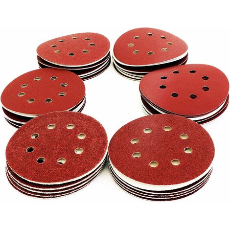 Disques a Poncer 125mm 105pcs Disque de Ponçage pour Ponceuse