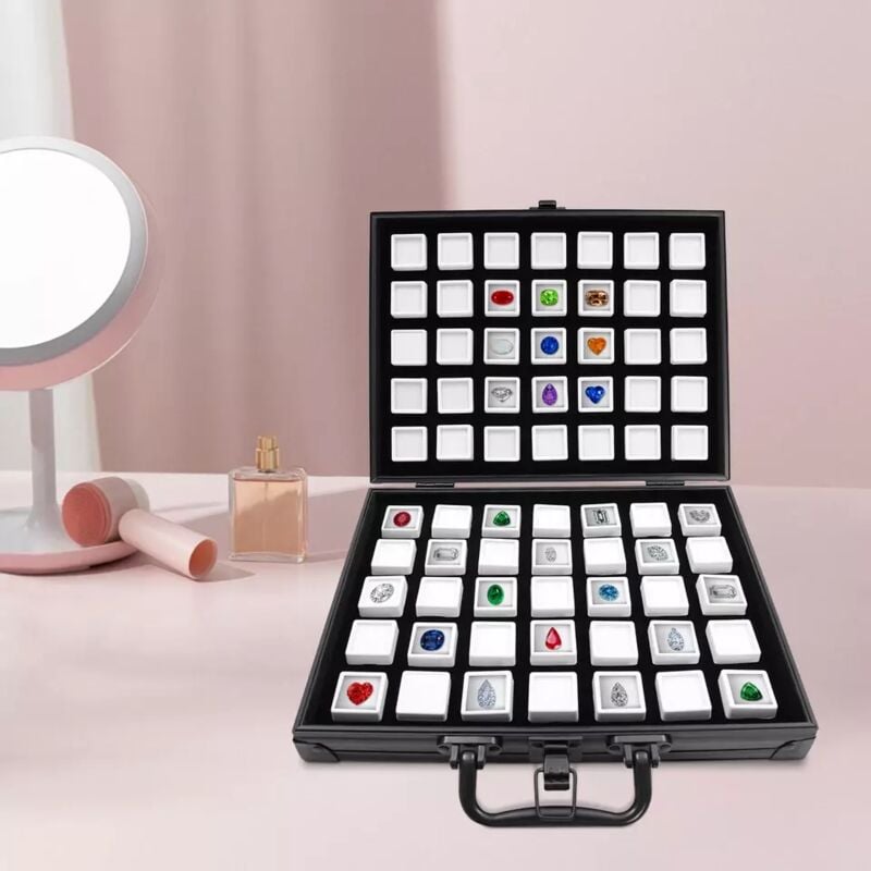 70 grille 3cm diamant pierre précieuse présentoir boîte de rangement bijoux organisateur