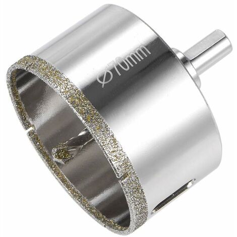 70 mm Diamant-Lochsäge, Diamantbohrer mit Mittelführungsbohrer, Fliesenlochsäge mit Diamant-Oberflächenbeschichtung zum Schneiden von Glas, Fliesen, Keramik, Marmor, Kalkstein