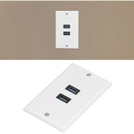 70 mm x 115 mm ABS-USB-3.0-Verbundwandgehäuse – 2 Anschlüsse für 5-Gbit/s-Hochgeschwindigkeitsübertragung und gleichzeitiges Laden