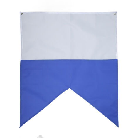70 x 60 cm leichte Taucherflagge aus Polyester – leuchtend blau und weiß für Freitauchen und Unterwassersport