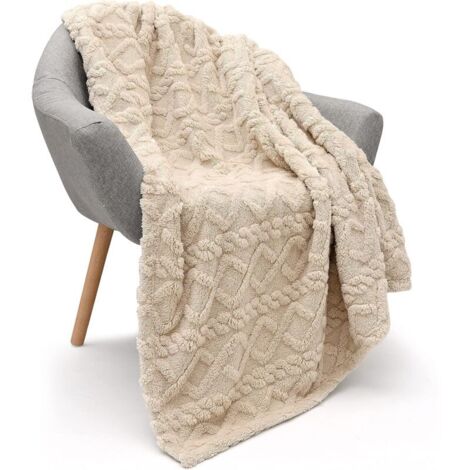 70 x 80 Zoll große Sherpa-Fleecedecke, superweich, flauschig, warm, bequem, plüschig, kuschelig, perfekt für Sofa, Wohnzimmer, Bett, ganzjährige Accessoires