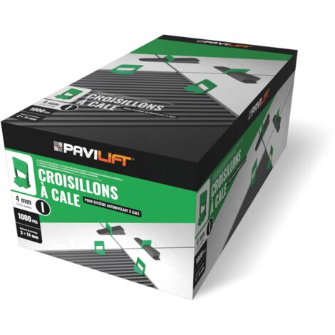 700 Croisillons autonivelants "MAXI" à cale en "I" 4mm (carrelage de 12 à 26mm) PAVILIFT