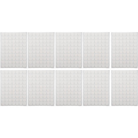 700 Pastilles Adhésives Double Face 20mm Transparentes Extra-Fortes pour Papier de Verre, Cuir et Autres Surfaces