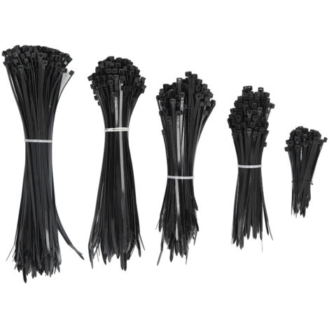 700 pièces serre-câble 40lb force tuyau Zip auto-verrouillage Kit pour ligne de fil noir