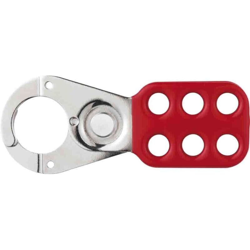 Abus - Mechanical 35766 701 Lockout Hasp 25mm (1in) Red ABU701R