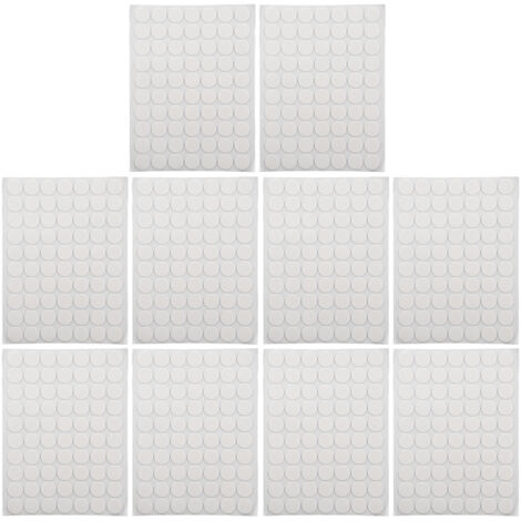 700 Stück 20 mm transparente, doppelseitige Klebepads mit starker Haftung für Schleifpapier und Leder