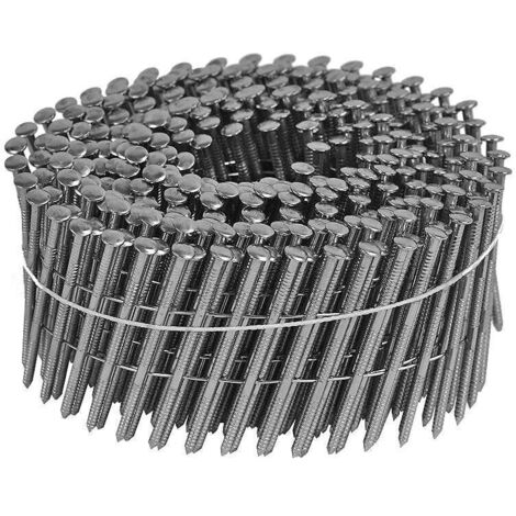 7000 Pointes en rouleau 38 x 2,3 mm 16° NORFIX NFX11283 plat inox A4 annelées