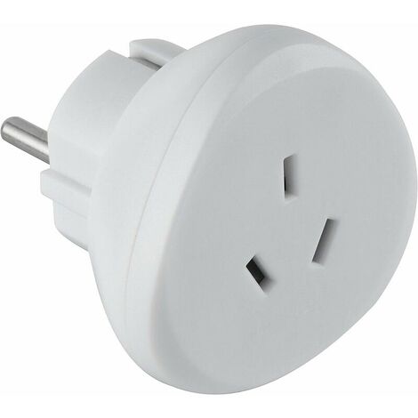 70060 Adaptateur de voyage Australie/Chine vers France/Europe, blanc