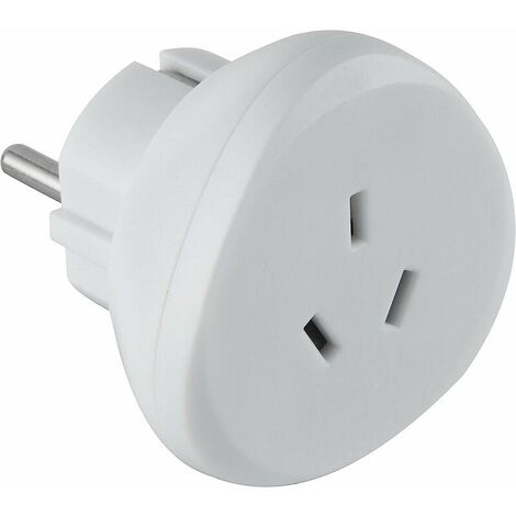 70060 Adaptateur De Voyage Australie/Chine Vers France/Europe, Blanc