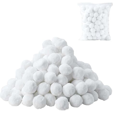 700g Swimming Pool Filter Ball, White Fiber Ball Filter Material, Filter System Accessories, for Swimming Pool Cleaning,