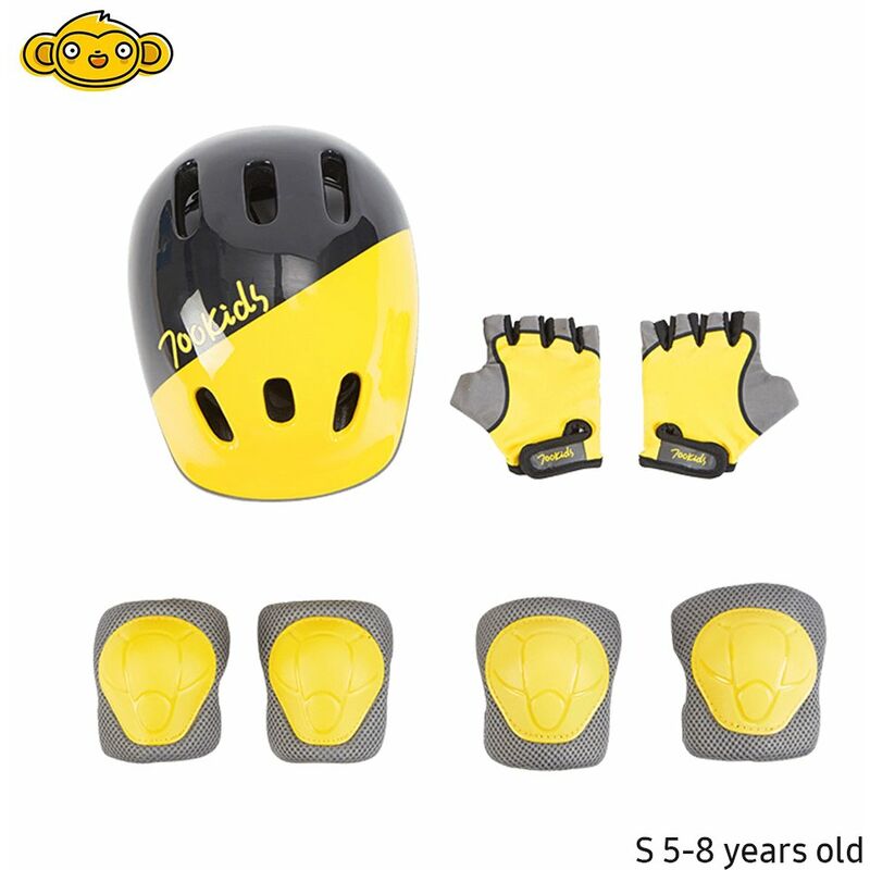 

7pcs / Set Juego de equipo de proteccion deportiva para ninos Casco / Rodilleras / Coderas / Guantes Patinaje sobre ruedas para ninos Protector de