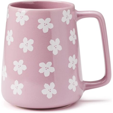 700ml Ceramic Coffee Mugs,  Capacity Mug with Handle,Tea Cup,Dishwasher Microwave Safe,for Office and Home (violette)