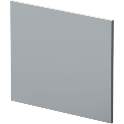 700mm L Shape Square Reversible Bath End Panel - Satin Grey