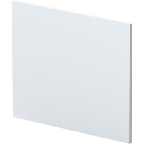 700mm L Shape Square Reversible Bath End Panel - Satin White
