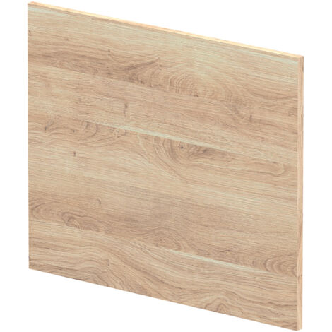 700mm Square L-Shape Shower Bath End Panel - Bleached Oak