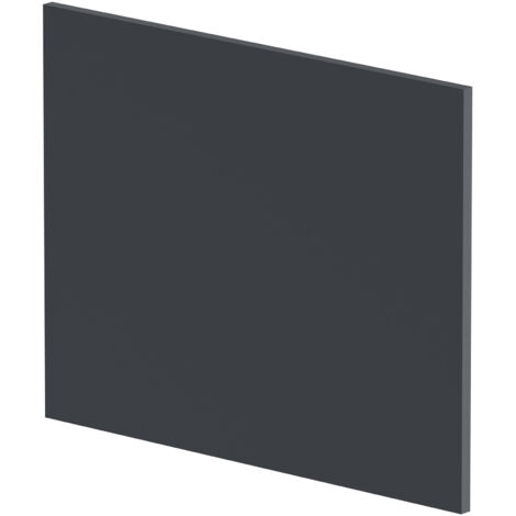 700mm Square MDF Reversible Shower Bath - Dark Grey