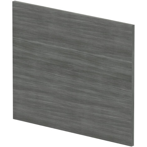 700mm Square MFC Reversible Shower Bath - Woodgrain Anthracite