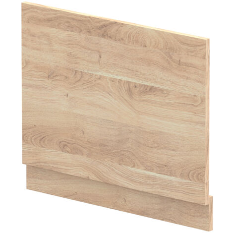 700mm Straight Bath End Panel and Plinth - Bleached Oak