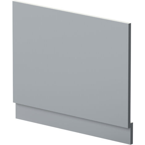 700mm Straight Reversible Bath End Panel & Plinth - Satin Grey