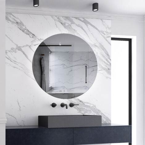 700x700mm Round LED Bathroom Mirror with 3 Colors,Adjustable Brightness,Anti-fog,Memory Function