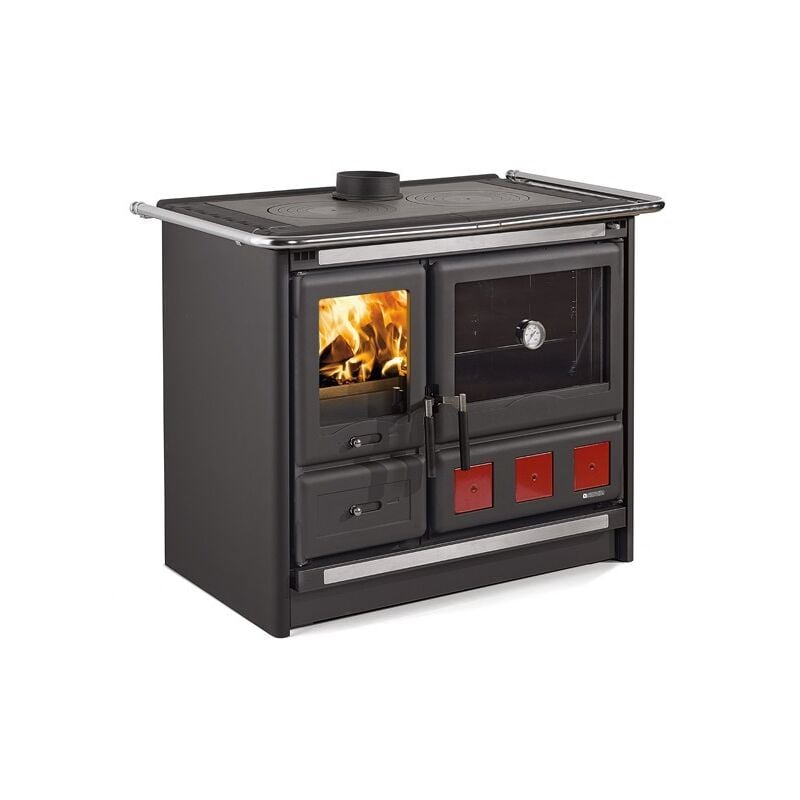 Nordica - Cuisinière à bois raccordable - la Rosa xxl 5.0 Steel 11 kW