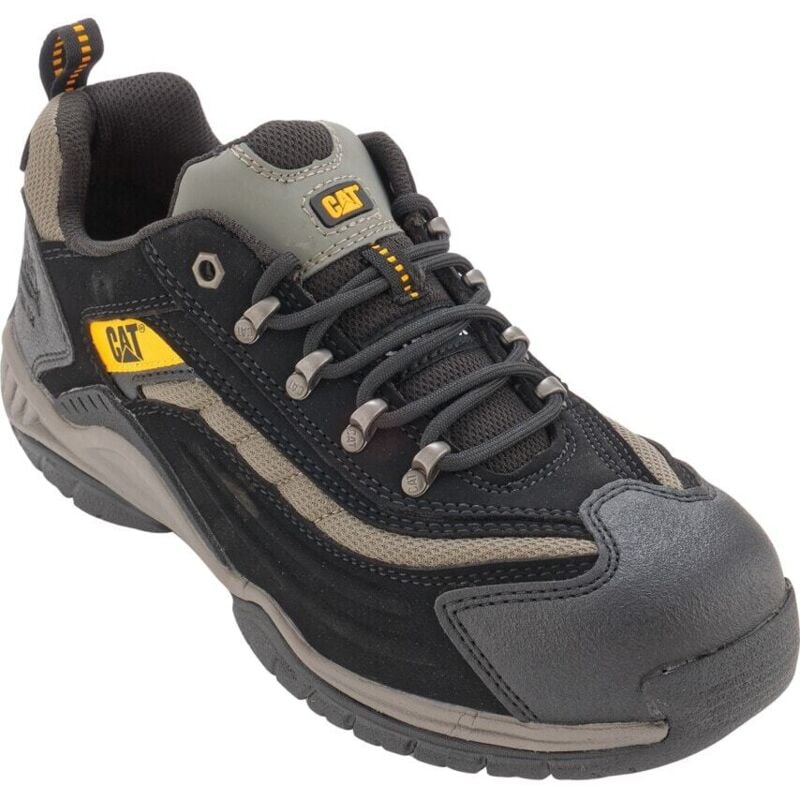 CAT 7025 Moor Men's Black Nubuck Safety Trainers - Size 7