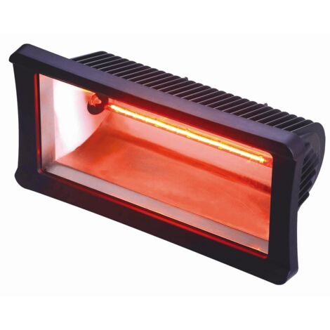 705500- Chauffage radiant halogène d'extérieur 1300W - 43.3 x 22.5 x 21.8 cm- Corps aluminium-