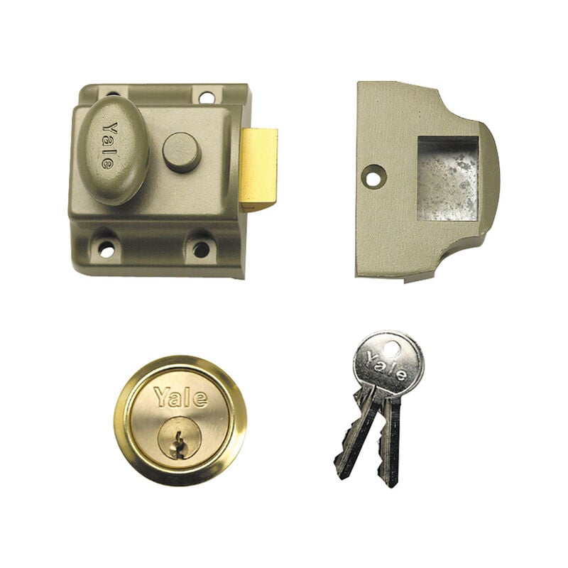 Yale - Locks 706 Traditional Nightlatch 40mm Backset enb Finish Box YAL706PB