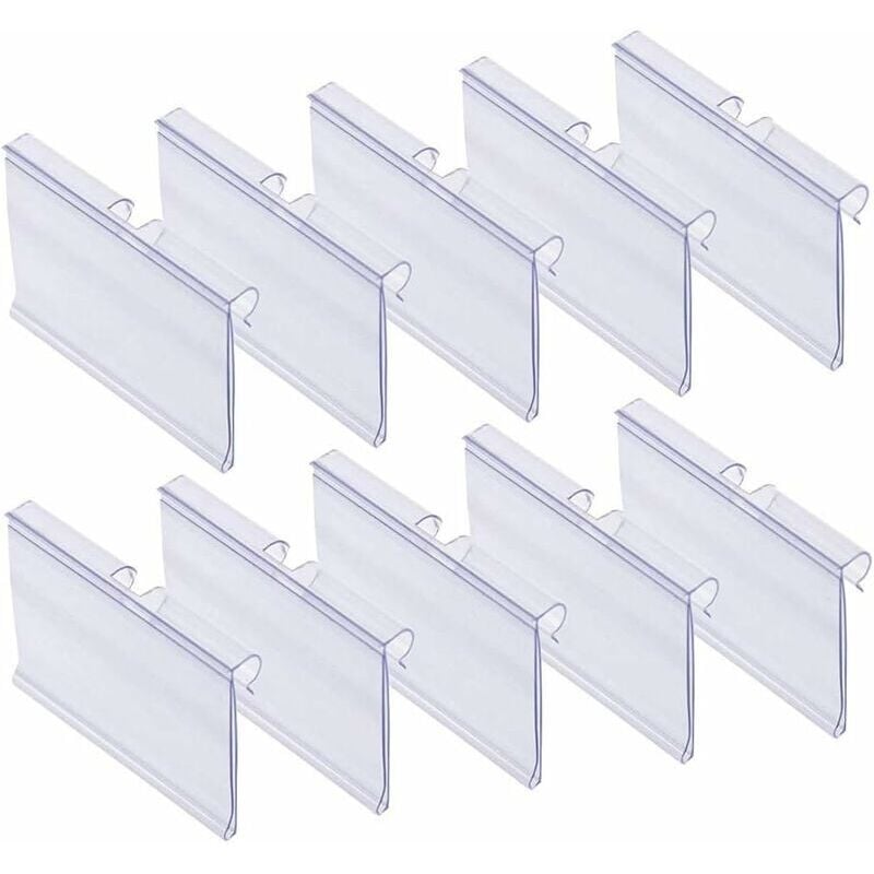 70pcs porte-étiquette de prix d'étagère, porte-étiquette d'étagère, porte-étiquette, pour afficher les prix de détail des supermarchés, les