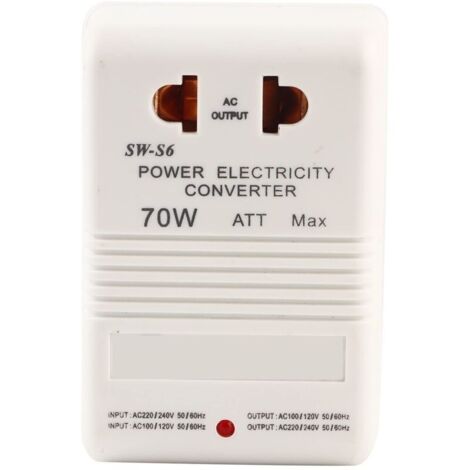70W 110V / 120V à 220V / 240V Convertisseur de Tension, Adaptateur de Élévateur/Inverseur (Fiche Standard CN)