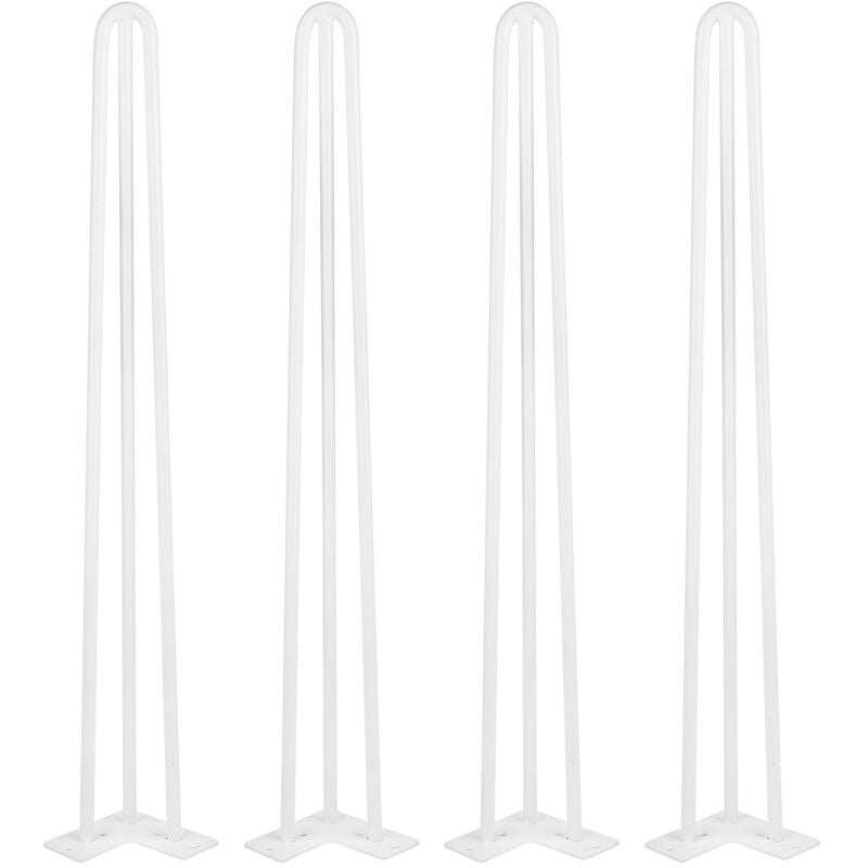 Dyhf - 71 cm de haut Pieds de Table en Épingle à Cheveux avec 3 Tiges Robustes Pieds de Meubles Créer Table,Pieds de table Support de table Set 4