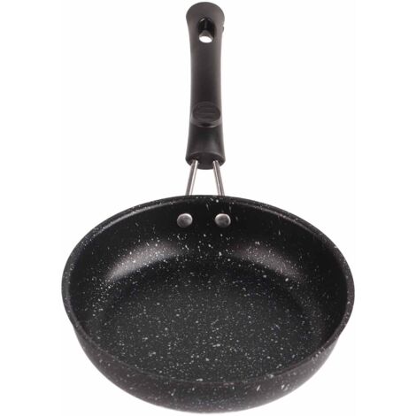 7,1-Zoll-Bratpfanne aus Edelstahl, ergonomischer Griff, schnelle und gleichmäßige Erhitzung, Antihaftbeschichtung für Steaks, Speck und Zwiebeln