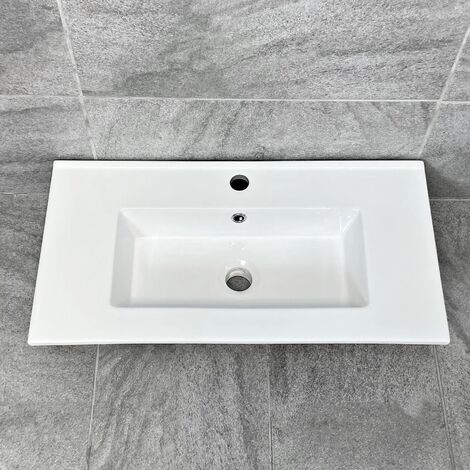 710mm x 365mm Ceramic Bathroom Furniture Sink Vanity Basin Rectangular