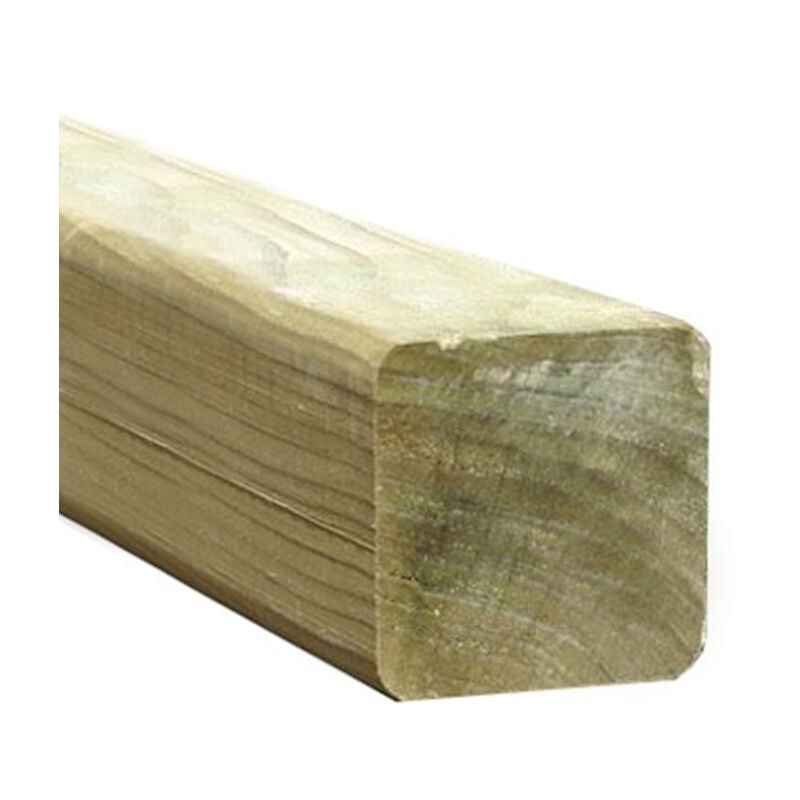 7'11' x 2.7' x 2.7' Forest Planed Pressure Treated Fence Post Pack (2400mm x 70mm x 70mm)