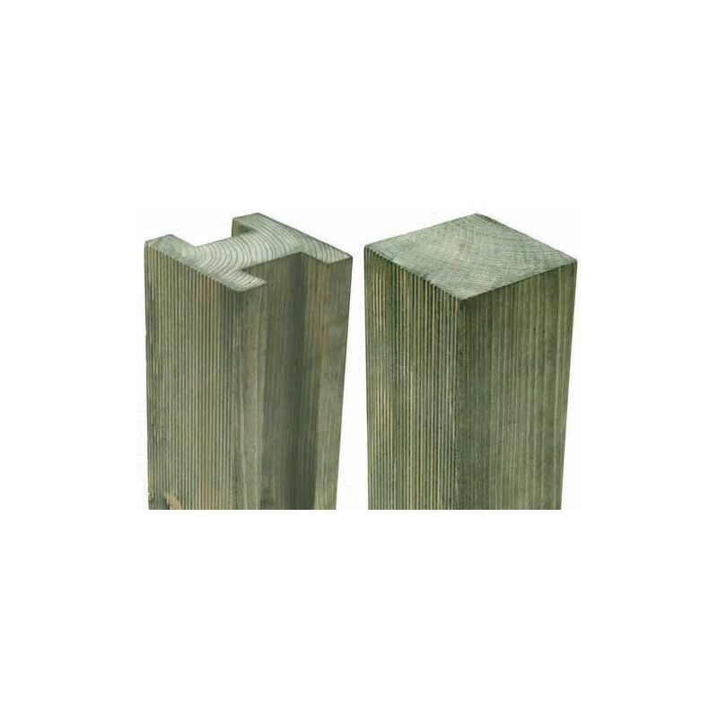 Forest Garden - 7'11' x 3.7' Reeded Slotted Pressure Treated Fence Post Pack