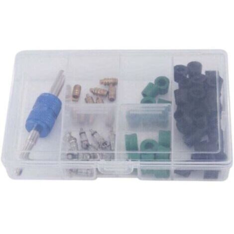 71Pcs A / C Air Conditionné Valve Core R12 , XU,R134A RéFrigéRation AC Master Kit de RéParation -