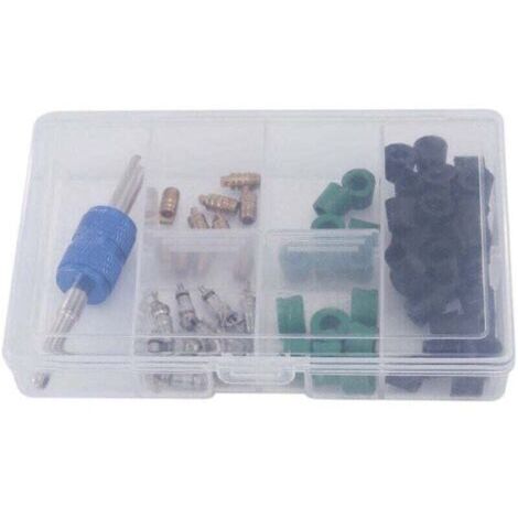 71Pcs A / C Air Conditionné Valve Core R12 , XU,R134A RéFrigéRation AC Master Kit de RéParation - KZQ