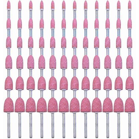 72 Meules En Oxyde D'aluminium Mches De Ponage Avec Tige De 1/8" Compatible Avec Dremel Pour Meulage, Polissage Barbage Mtaux