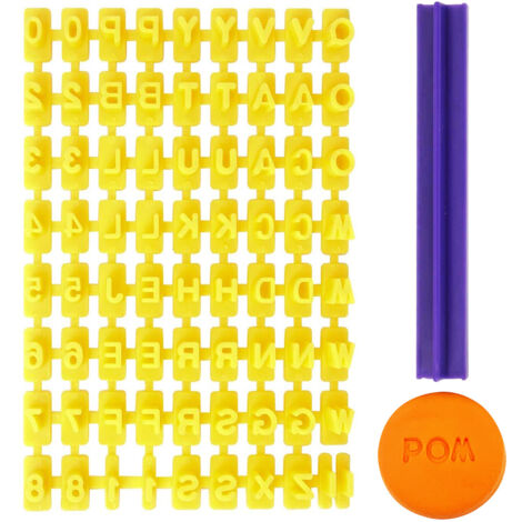 72-teiliges DIY-Zahlen-Buchstaben-Kuchen-Druckform-Alphabet-Stempel-Prägeform
