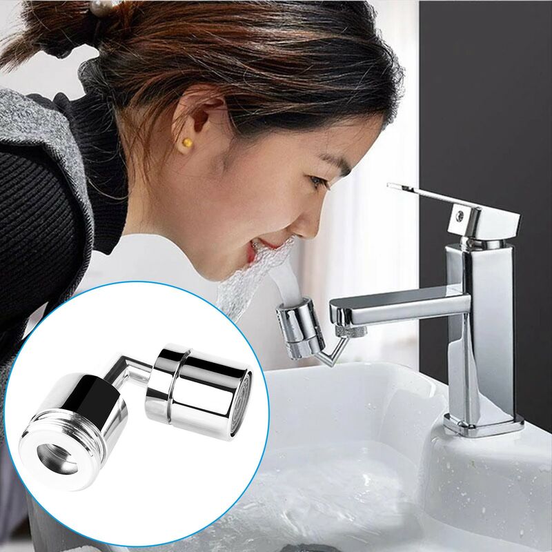 720 Degrees Rotation Universal Splash Filter Faucet Spray Head Anti Splash Filter Faucet Kitchen Tap Water Saving Nozzle Sprayer