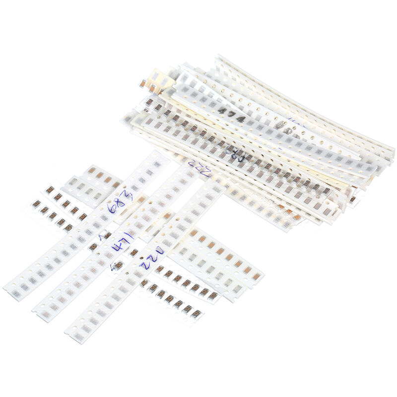 

720PCS 1206 SMD Capacitor Kit surtido 36Values ​​20pcs 1PF a 10UF Kit de muestras Kit de bricolaje electronico Multijugador Condensadores de chip de