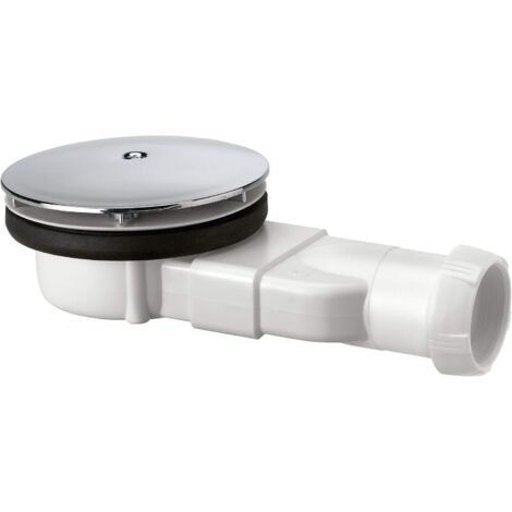 726213002 Bonde de Douche Extra-Plate Dôme ABS, blanc